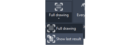Text recognition settings for the entire drawing